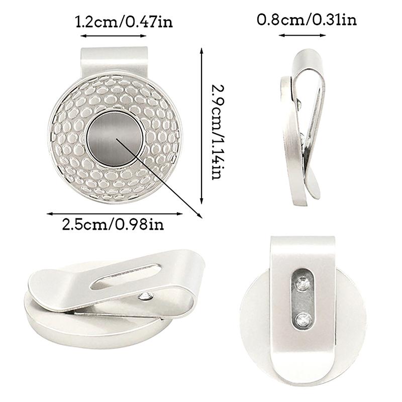 1Pc Golf Accessories Mark Hat Clip Ball Marker Set Magnetic Hat Clip Marker