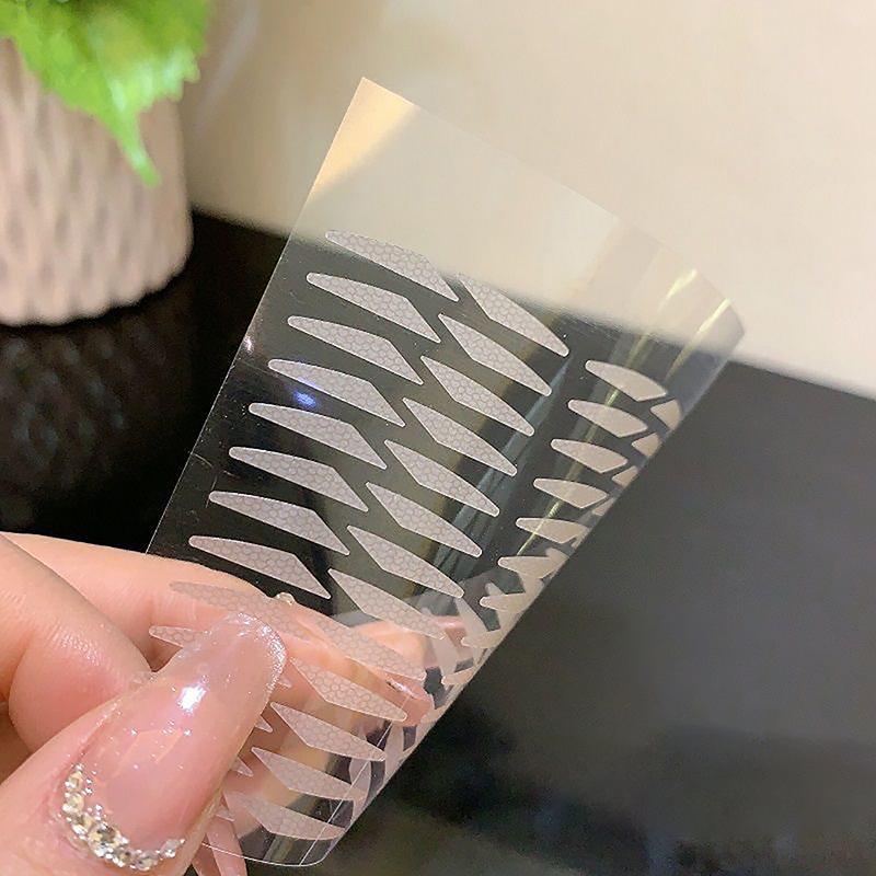 1 Blatt Unsichtbares Doppellidband Transparent Selbstklebend Natürlich Große Augen Lift Nicht Markierend Netzspitze Augenaufkleber Augen