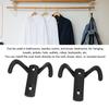 2sets Zinc Alloy Double Prong Hook Black Coat Hook Robe & Towel Hooks Wall Mounted Hook  For Towel