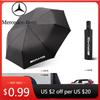 Hot Car Sticker Car Umbrellas For Mercedes Benz AMG A B C E S Class A180 CLK CLA GLE W212 C200 C300 Fully Automatic Folding Wind