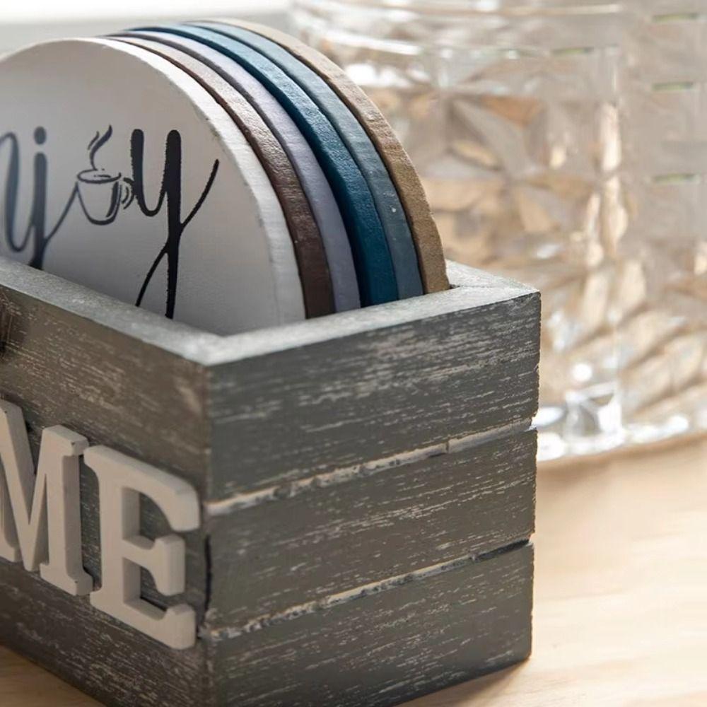 6Pcs Anti Scald Cup Holder Acrylic Kitchen Tableware Creative Insulated Coasters  Decor Accessories