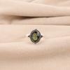 Green Tourmaline Gemstone 925 Sterling Silver Jewelry Handmade Ring Women's Gift RR-9-48