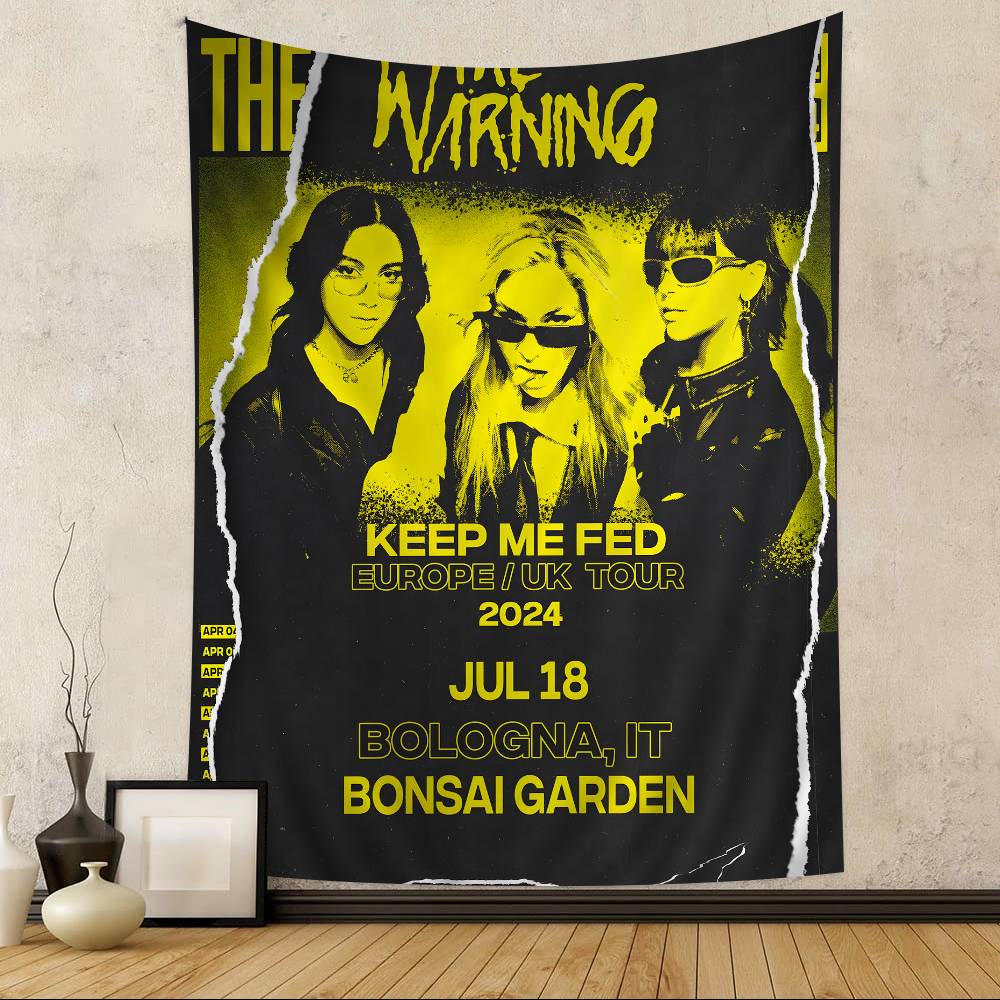 Rock Band The WWarning Cartoon Tapestry Art Science Fiction Room Home Decor Wall Hanging Sheets