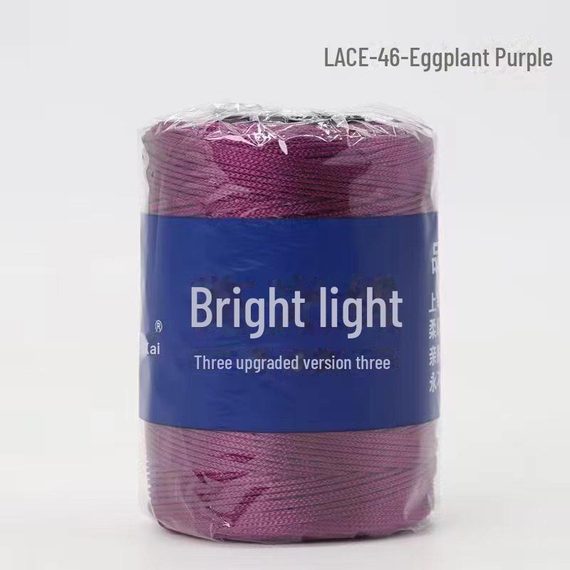 

1 мм разноцветные яркие нейлоновые плетеные нити для браслетов/сумок/обуви 46 pieces фиолетовый/баклажановый
