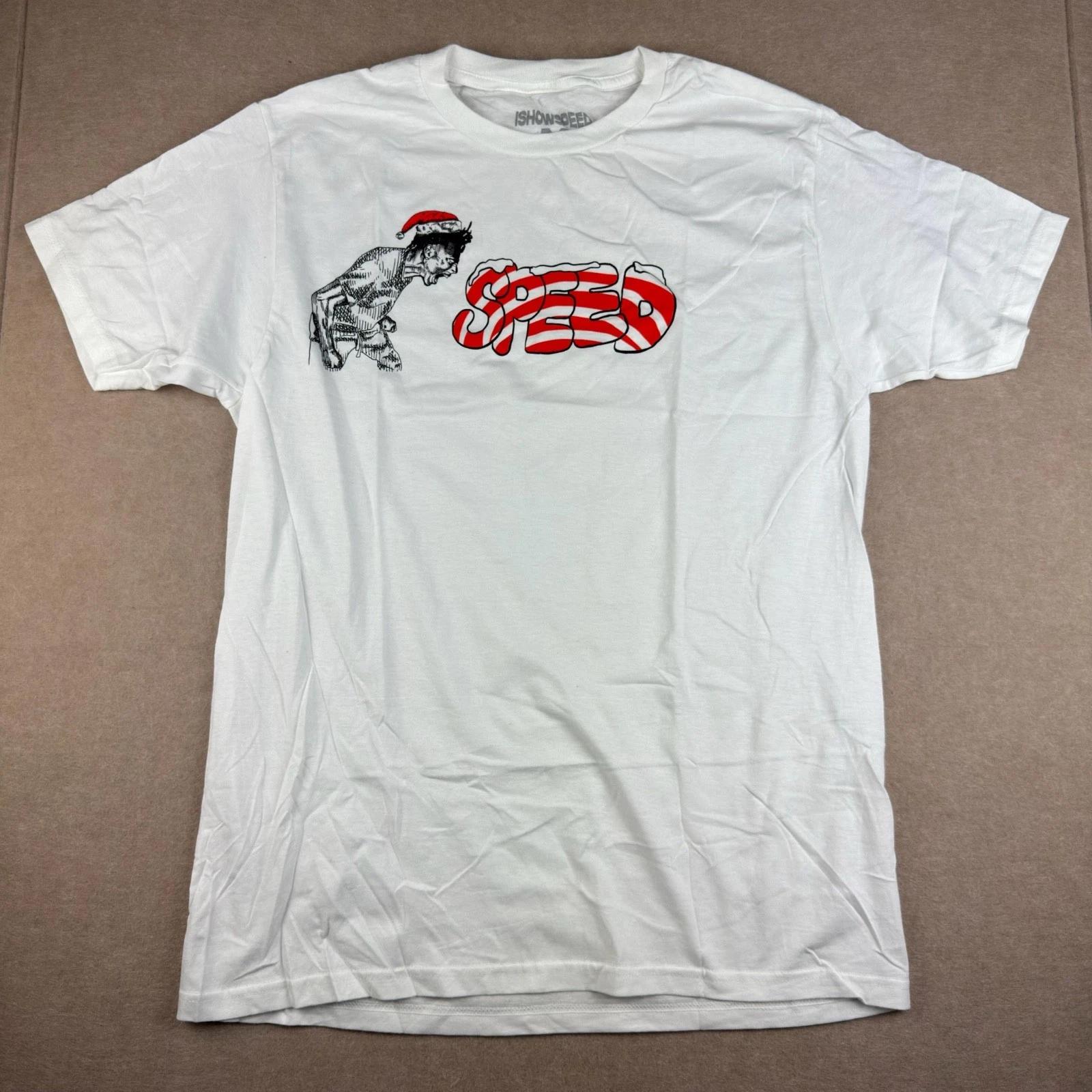 

IShowSpeed Speed Graphic T Shirt Mens Medium White YouTuber Streamer Tee 2XL