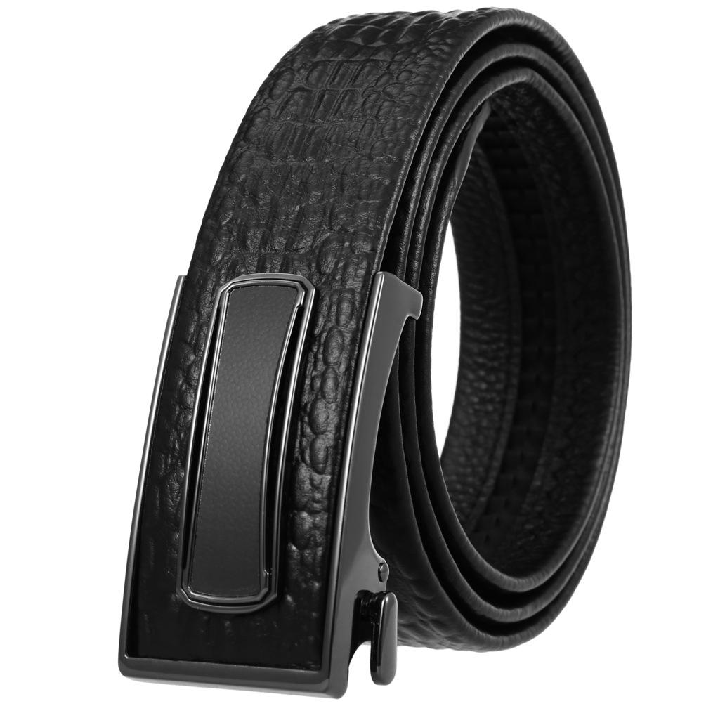 Ceinture tendance en cuir de vachette pleine fleur, boucle intérieure ceinture homme Ly36-23018-5