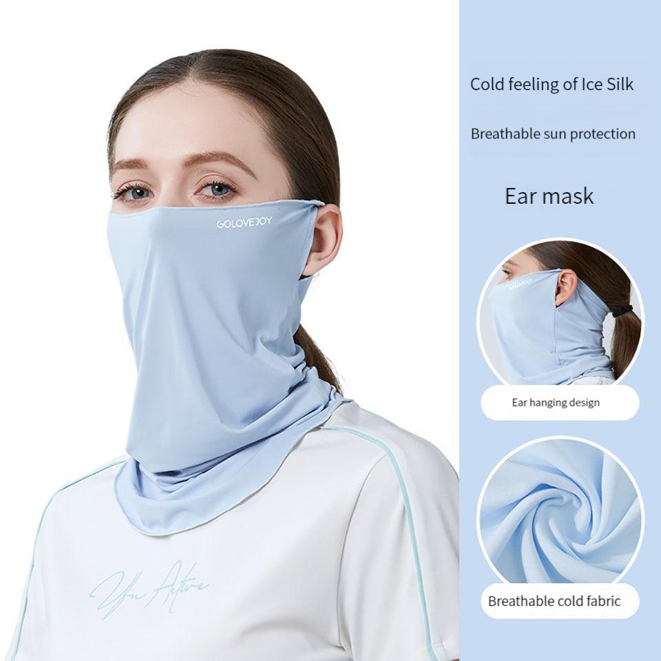 Gobygo 1Pcs Upf50+ Summer Sun Mask Breathable Uv-Protective Neck Mask Outdoor Cycling And Mountain Climbing Sports Men Women