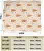 Highland Cow Print Fleece Throw Blanket , Ultra Soft Cozy Gift for Cow Lovers, Cute Animal Blanket for Couch Bed Decor