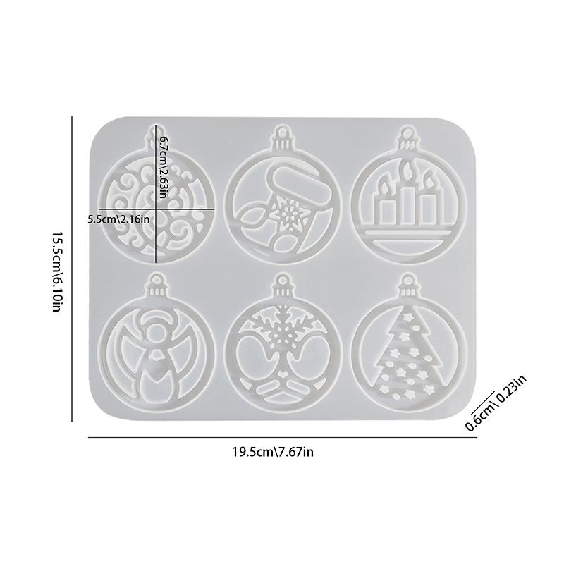 

Рождественская серия Подвеска Украшение Эпоксидная смола Силиконовая форма Сделай сам Ювелирные изделия Брелок Декор Принадлежности as the picture