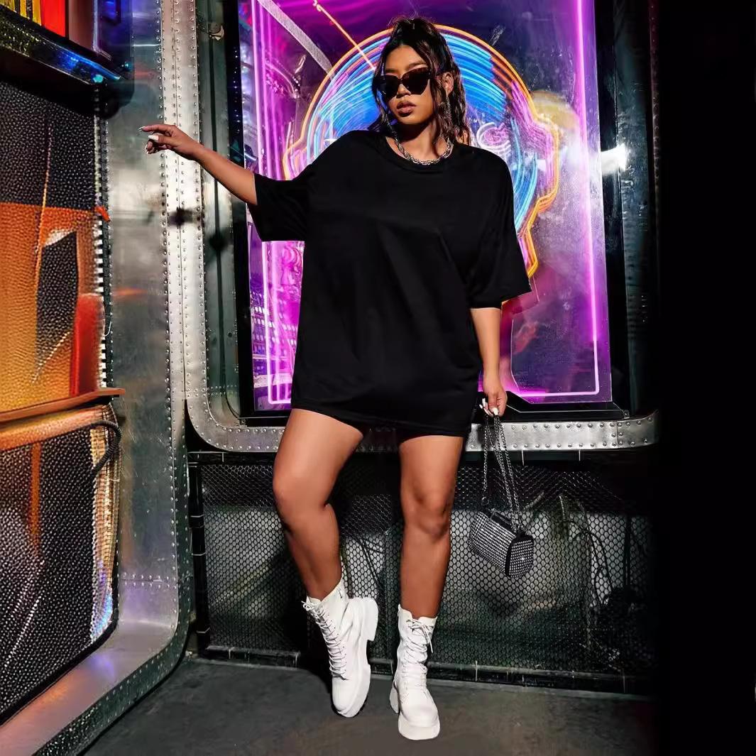 Футболка с круглым вырезом и графическим принтом — фото 3