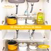 1PC Telescopic Nail Free Baffle Add Layer Save Space Rack Holder for Storage Wardrobe Closet Cabinet Shelf