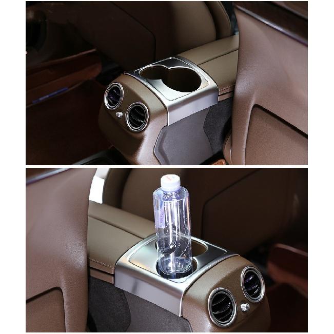 Auto Hinten Sitz Wasser Tasse Halter Abdeckung Trim Aufkleber Für Mercedes Benz E Klasse W213 2016 2017 2018 Auto