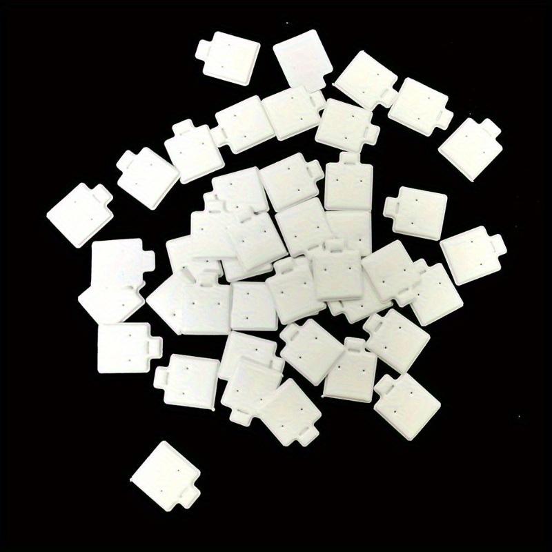 30pcs Ear Studs Holder White Puff Pad Earring Cards Jewelry Display Holder Tray Insert Organizer Bulk