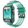 Transparent Glacier Replacement Strap with Integrated Protective Case for Apple Watch Series 7/SE/6