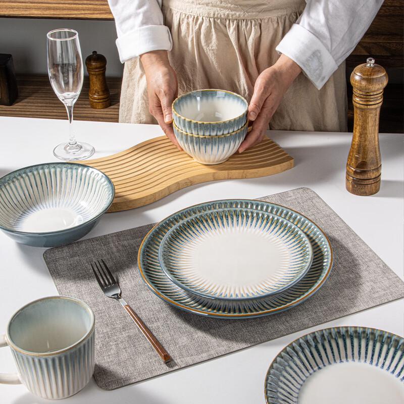 Zhishi Nordic Retro Ceramic Dinner Plate