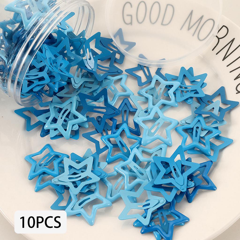 10/50pcs Dopamine Star Hair Clips Set Colorful Sweet Shining Star Hairpins for Women Girls Party Accessories Hair Barrettes