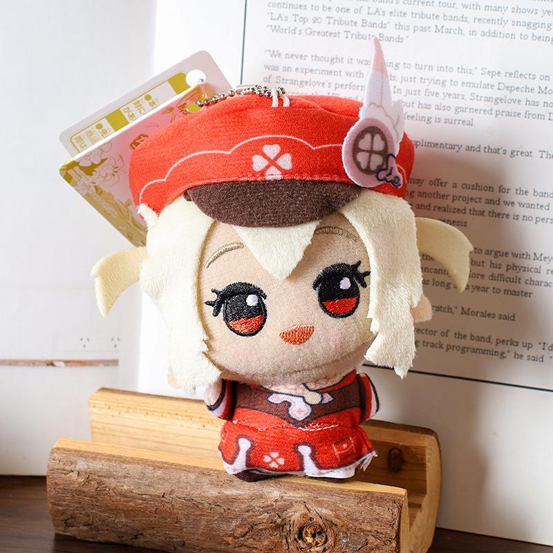 10CM Impact Tartaglia Kaeya Diluc Venti Xiao Klee Plush Pendant Toy  Mini Keychain Doll Backpack Accessorie For Gift