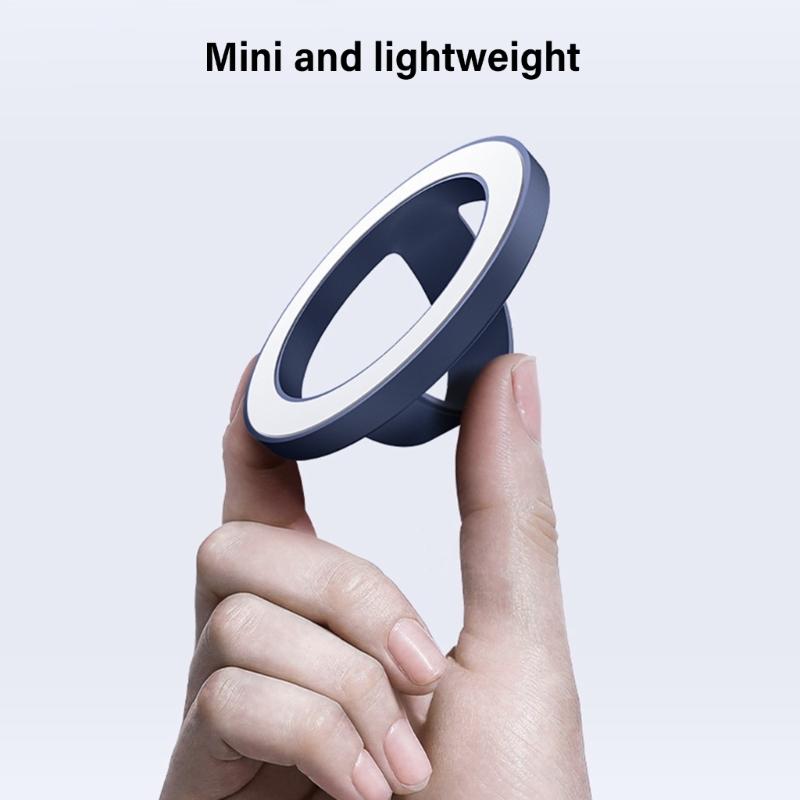 Magnetic Phone Rings Holder,Magnet Finger Rings Grip Stand Holder,360 Ratatable Silicone Nonslip Phone Grip