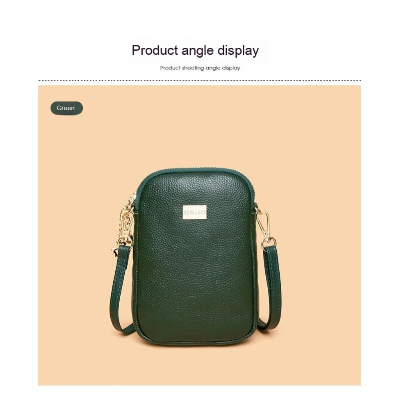 

Новая кожаная сумка для мобильного телефона женская вертикальная секция первого слоя кожи модная мини сумка через плечо поместите телефон