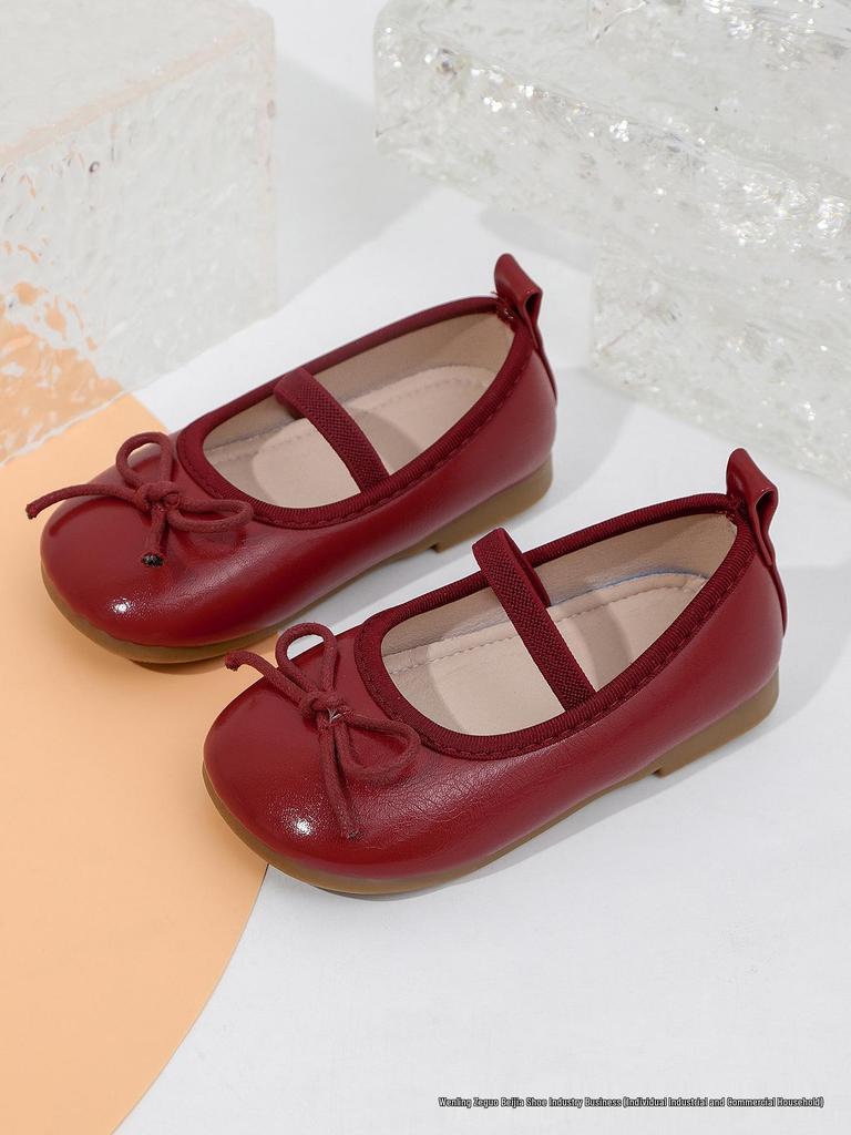 2025 Girls' Silver Leather Princess Shoes: Soft Sole, Spring/Autumn Style for Little Girls