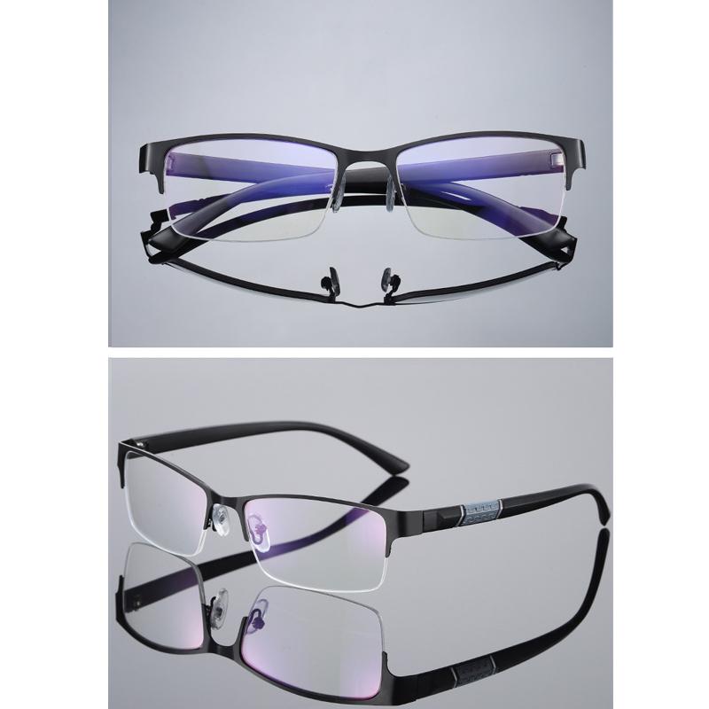 

Классические мужские деловые очки для близорукости в полуоправе, очки унисекс по рецепту, очки в стиле ретро с минусом диоптрий, близорукие очки от 0 до -4,0 0