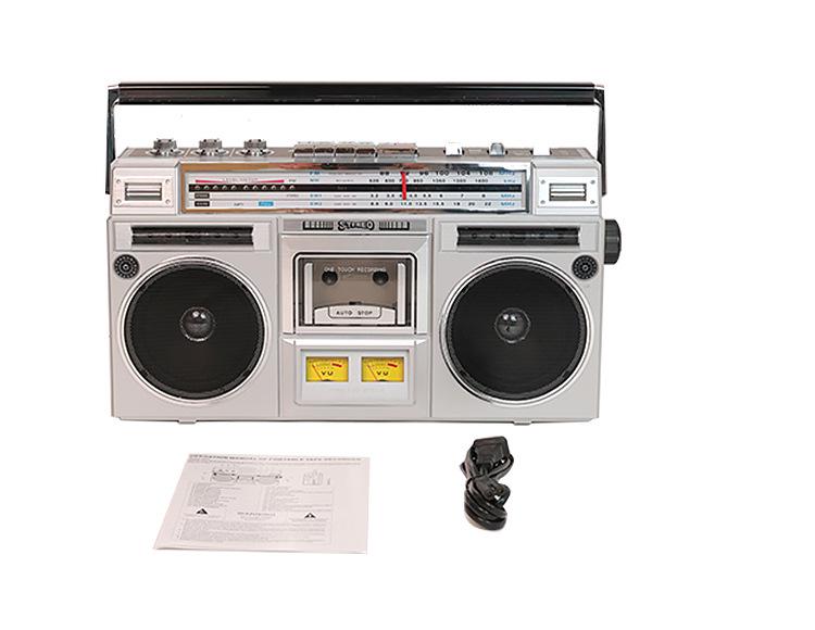 Retro 80s Cassette Player & Bluetooth Speaker with Subwoofer