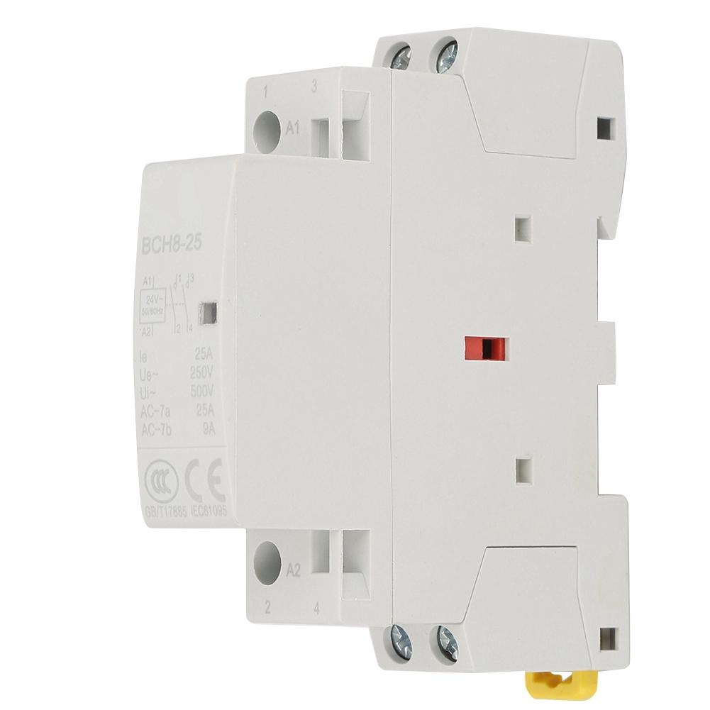 

2P 25A 24V 1NO 1NC 5060Hz Din Rail HouseholdAC Contactor High Quality