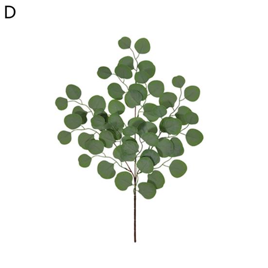 Eye-catching Artificial Plant Realistic Green Fresh Looking Universal Fake Eucalyptus for Desktop
