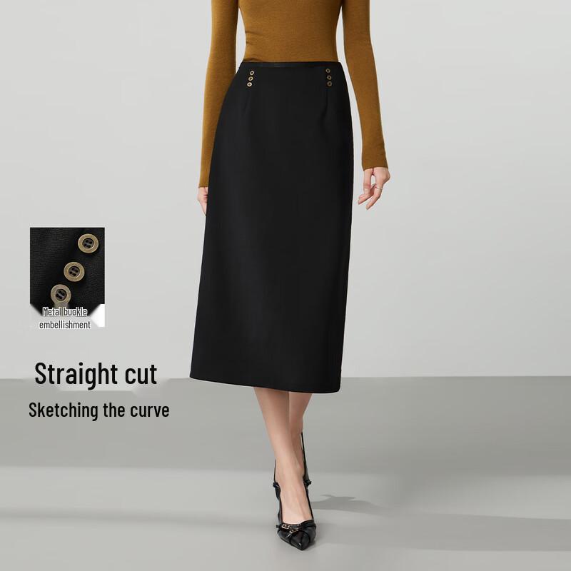 FivePlus A-Line Commuter Midi Skirt S