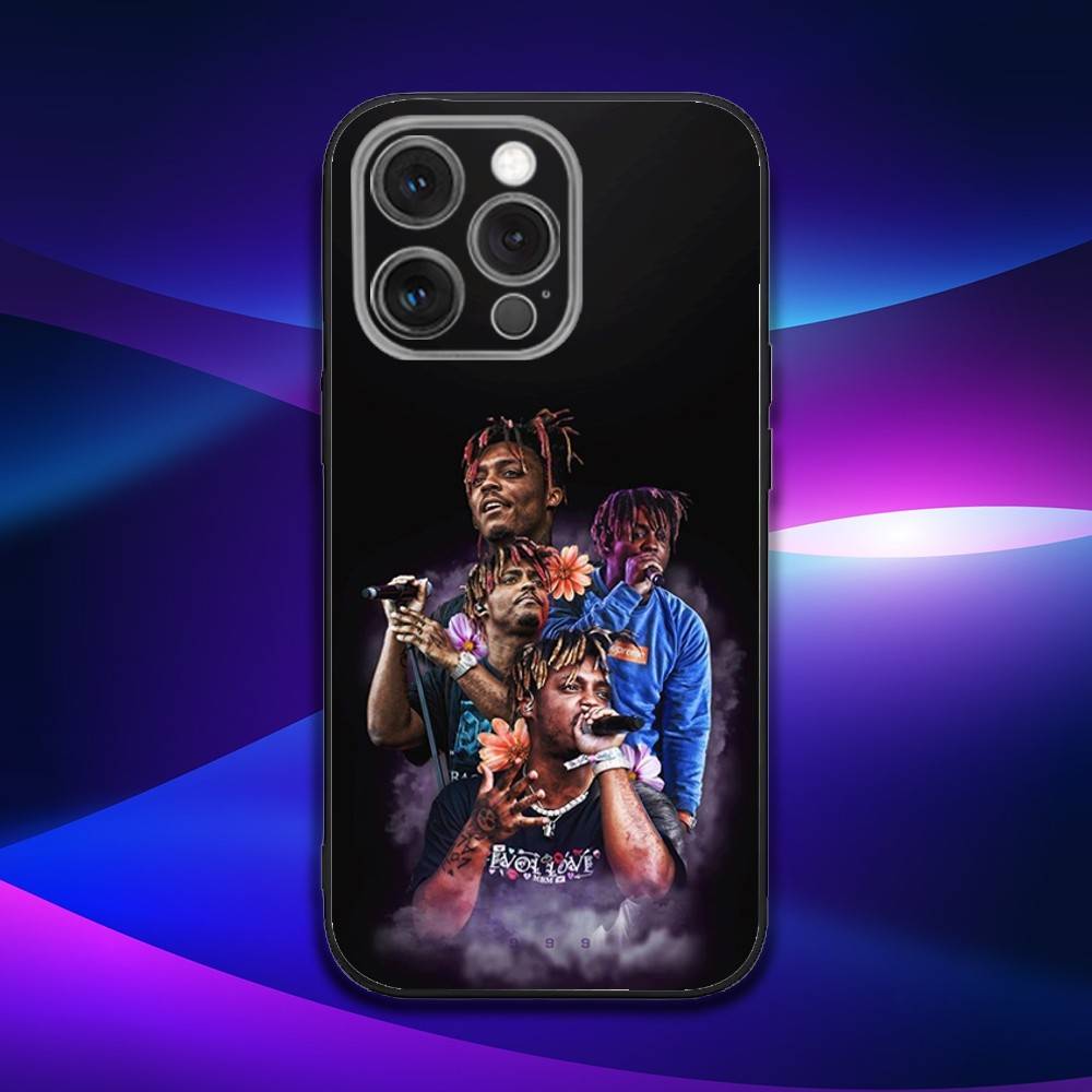 Rapper 999 J-Juice W-WRLD Phone Case For iPhone 16e,16,15,14,13,12,11,Pro,X,XS,Max,XR,Plus,Mini Soft Black Cover