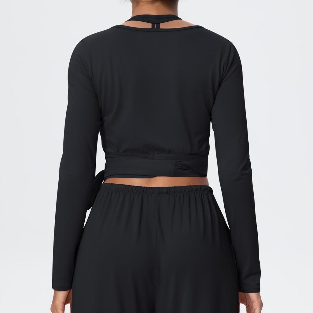 Women's Brushed Long Sleeve One-Piece Yoga Suit for Casual Outdoor Sports and Fitness