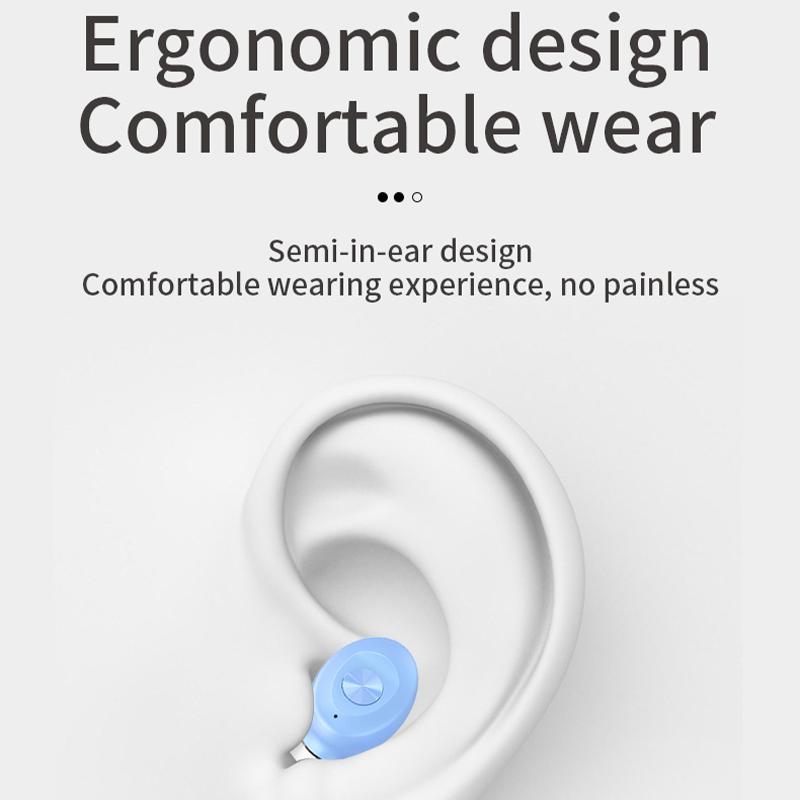 Mini Invisible Headphones TWS Bluetooth Earphones Wireless Heasets HIFI Stereo Noise Reduction Earbuds For iphone Xiaomi