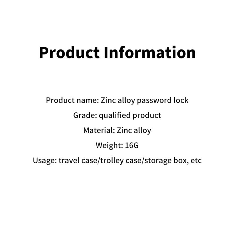 3 Dial Luggage Travel Digit Number Code Lock Combination Padlock Safe Lock For Gym Digital Locker Suitcase Drawer Lock Hardware
