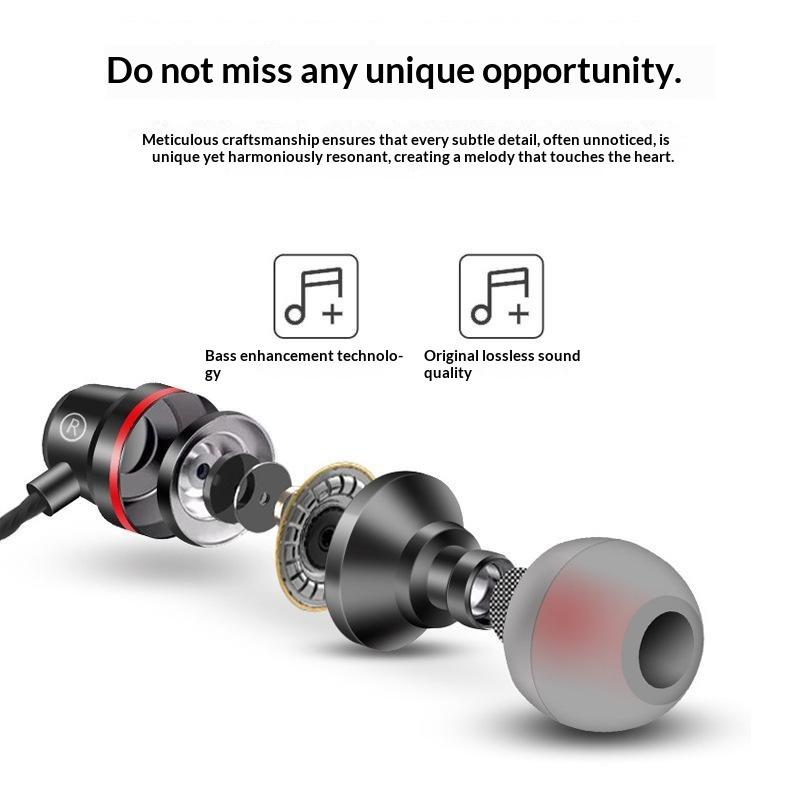 3.5Mm Wired Earphones 360° Surround Sound In Ear Wired Headphones With Microphone Wired Control Wired Headphones