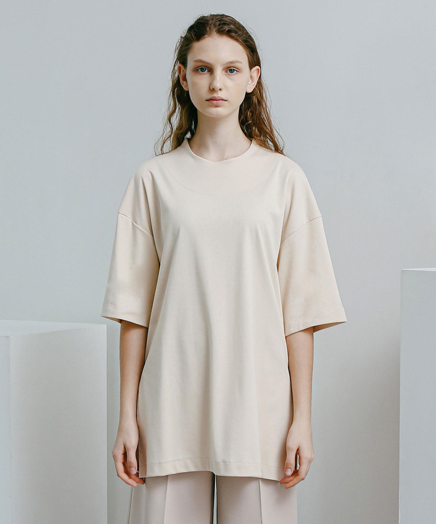 Sperone Woman Side Line Oversized Sleeve (Cream) Cream/55
