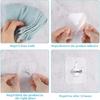 Adhesive Screw Hooks for Wall Without Drilling, 10 Pack Adhesive Screw Hooks for Wall Heavy Duty Strong Nail Free Hanging, Kitchen Accessories Items