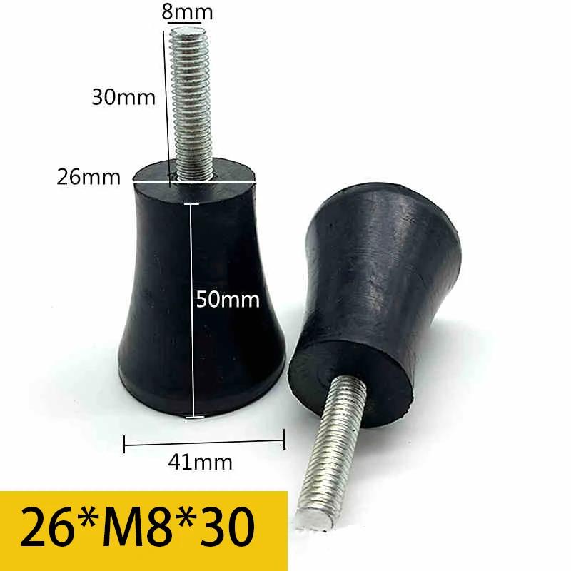 10Pcs Rubber Adjustable Feet Pad With Screw M6 M8 M10 Table Chair Balck Leveling Foot Pad Furniture Leg Anti-shock Protection