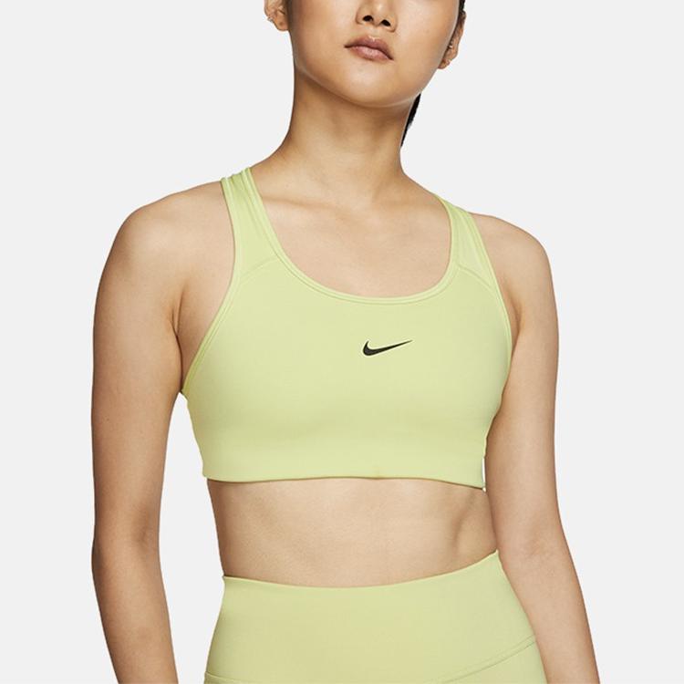 Nike Swoosh Medium Support One-Piece Padded Sports Bra Women Sports Bra Candy-Green BV3637-367