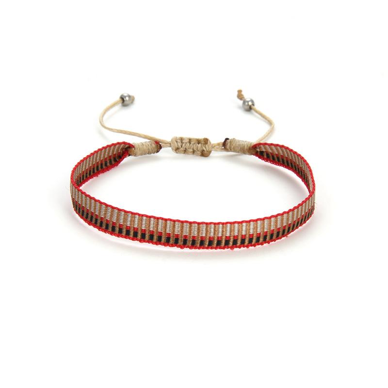 Wholesale Handwoven Bracelet Colombia Cloth Braided Wristband Bracelets for Women Men Gift Hippie Boho Friendship Jewelry