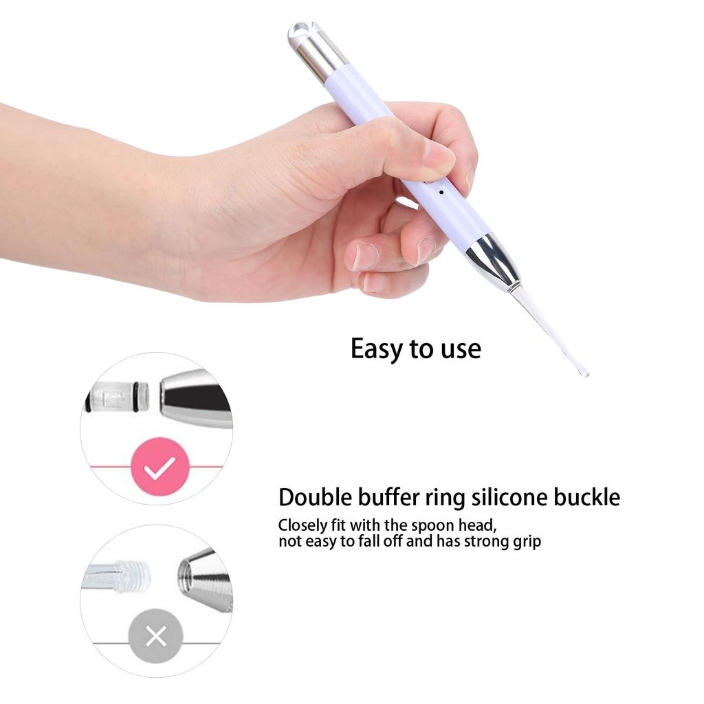 Ear Wax Removal Kit Excellent Cleaning Effect Visible Rechargeable Glowing Ear Pick for Kids Elderly