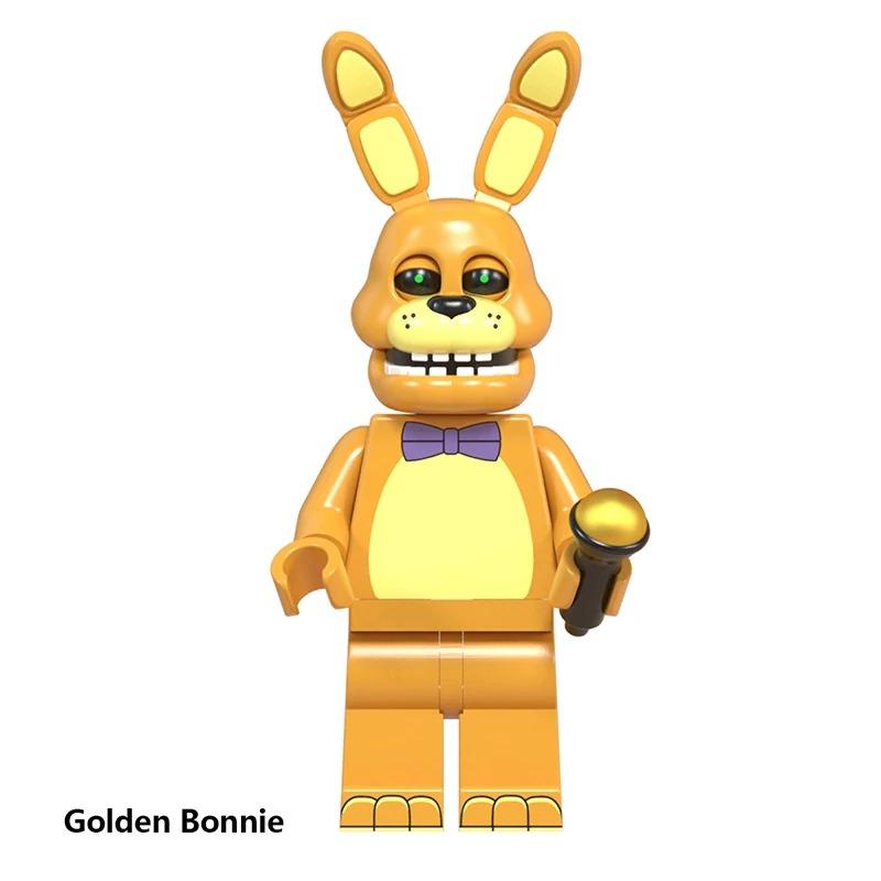 NUEVO Juego FNAF Nights Figura Mini Figuras Bloques de Construcción Esqueleto Juguetes de Terror regalo juguetes para niños molde rey