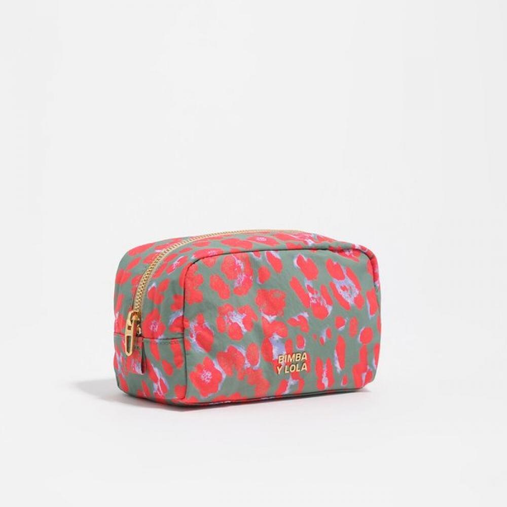 

Bimba Y Lola Aquamarine Leopard nYlon Makeup Case Green B265aid012gnf Green/FREE