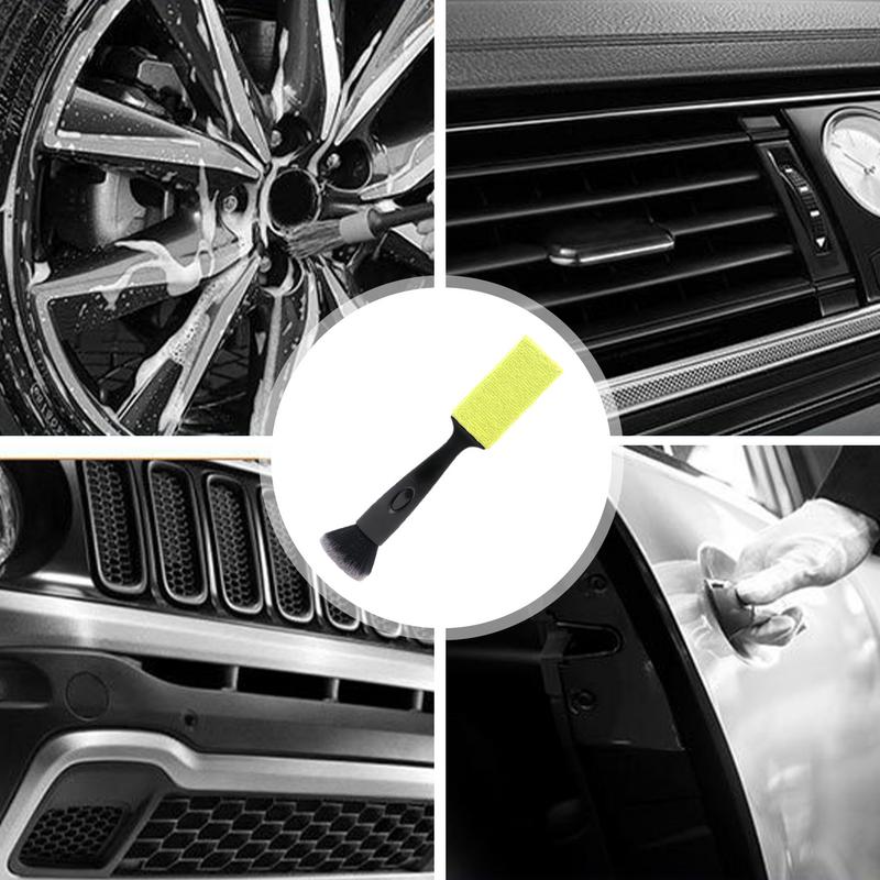 Car Interior Dust Brush Interior Car Detail Dust Brush Curved Handle Interior Cleaning Tool For Dashboard Air Vent Center