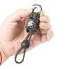Braided Lanyard Keychain with Compass