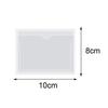 4pcs Adhesive Label Bag Self-adhesive Windshield Parking Permit Transparent Card Bag Plastic Card Cover Car Sticker