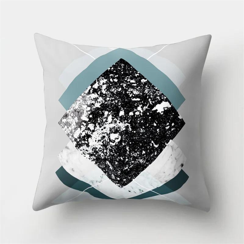 Geometric Patchwork Pattern Pillowcase Office Living Room Home Pillowcase Car Ornaments