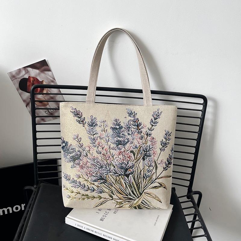 New Art and Art Student Canvas Bag Cartoon Harajuku Peripheral Large Capacity Portable Shopping Bag Cute Girl Shoulder Bag