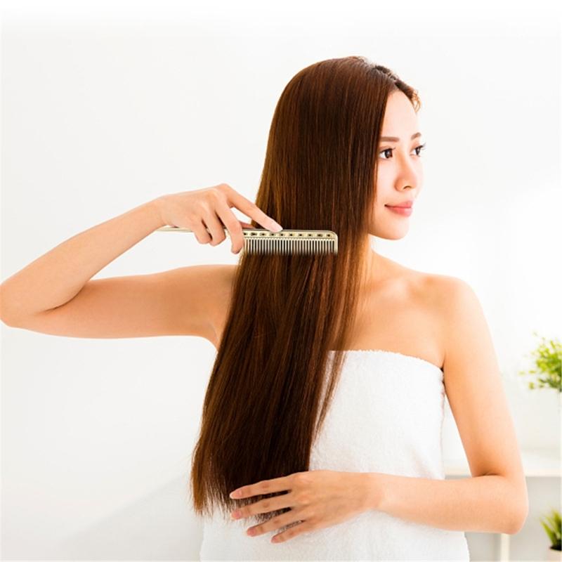 Aluminum Tail Comb Styling Accesories Precise Parting Hair Comb For Hairdressers And Makeup Artists Easy To Clean