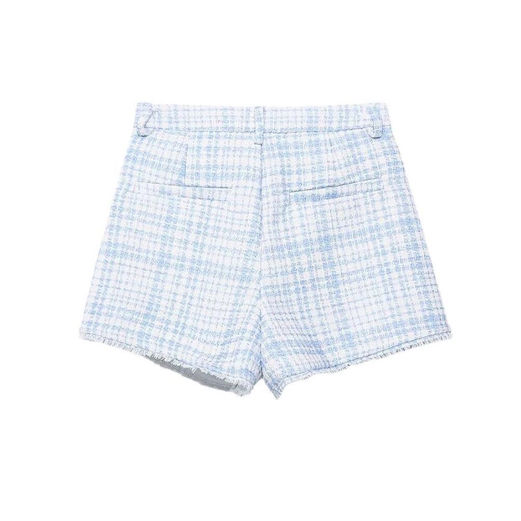 2024 Women's Winter Textured Casual Suit Jacket & Shorts - European & American Style