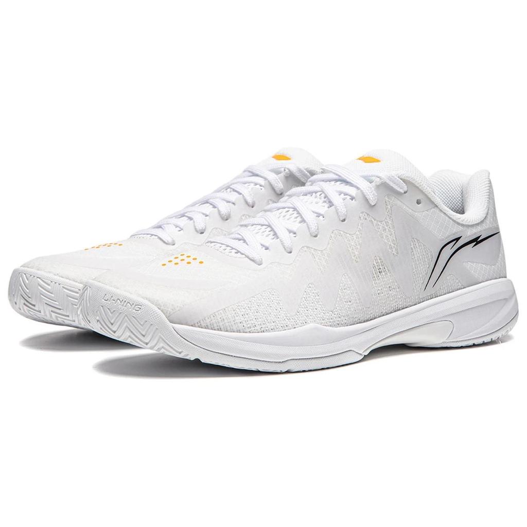 Li Ning Table Tennis Collection Abrasion Resistant Breathable Low top Table Tennis Shoes Unisex White APPU003-3